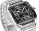 THB Swiss Santos de Cartier 39.8mm ADLC Bezel Gray Dial Steel Watches (5)_th.jpg